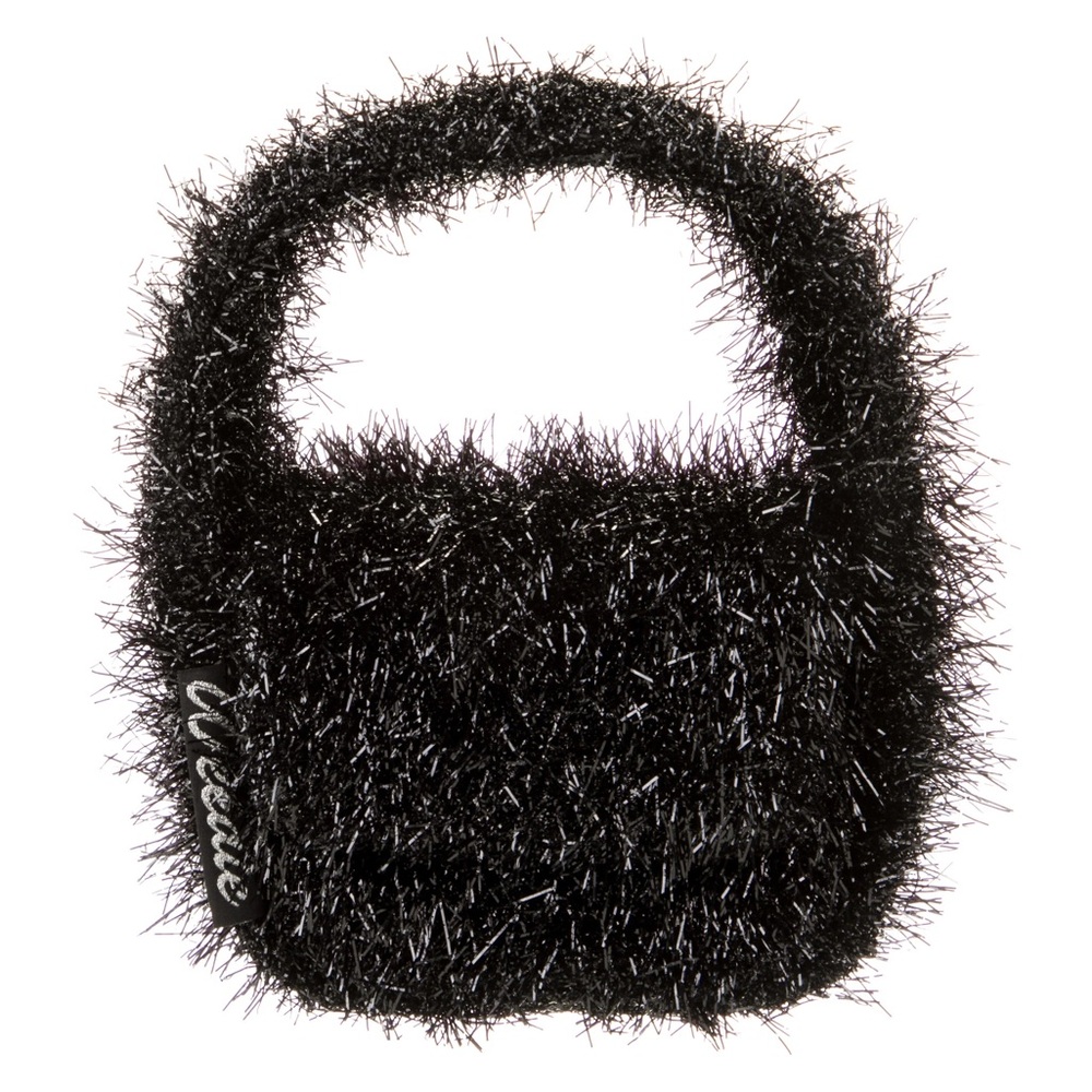 Edie Parker Black Mini Grass Bag